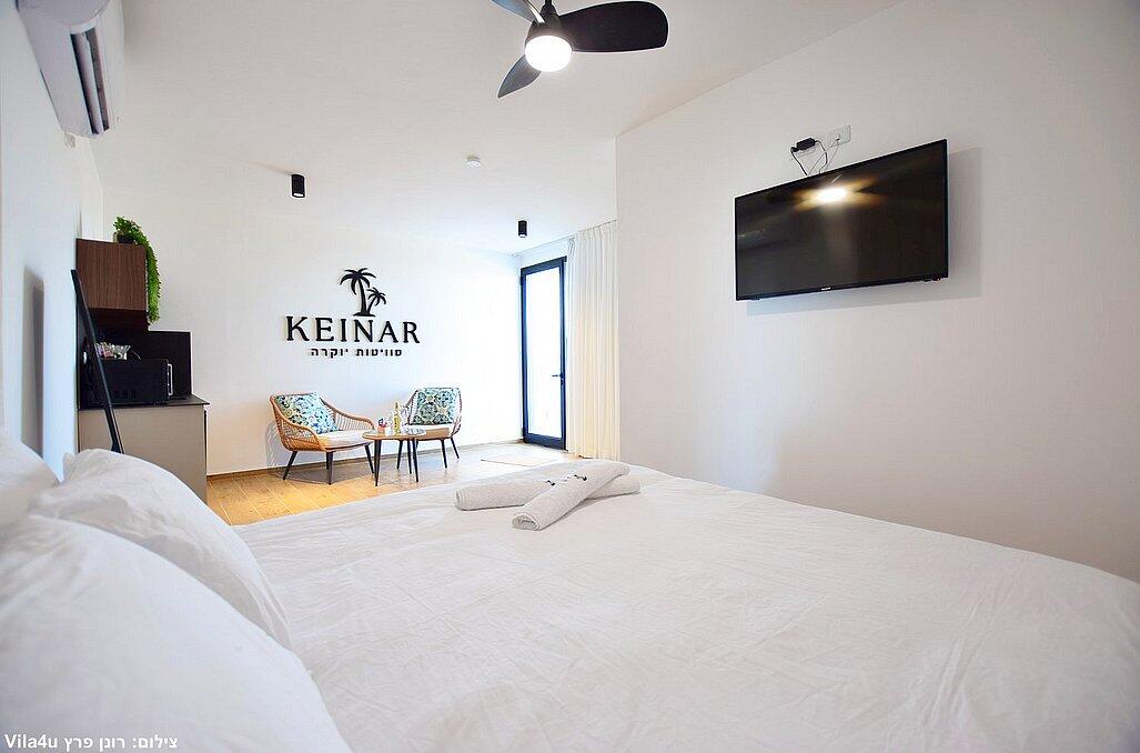 כינר סוויטות יוקרה - מיטה זוגית גדולה